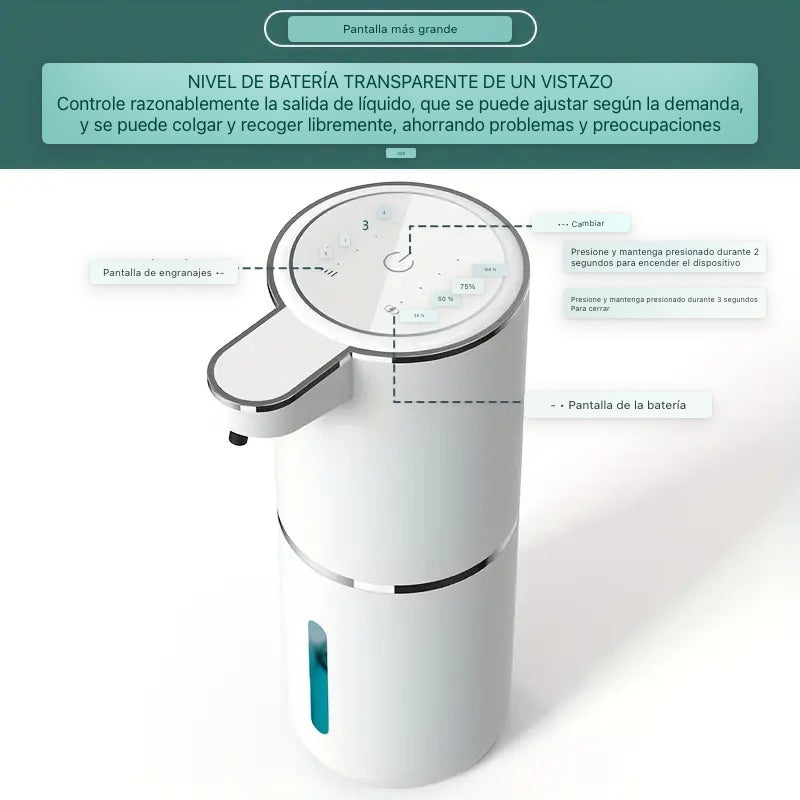 Dispensador de jabón inteligente para baño o cocina