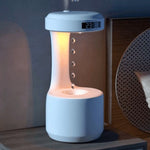 Humidificador Antigravedad con reloj avanzado y luz suave